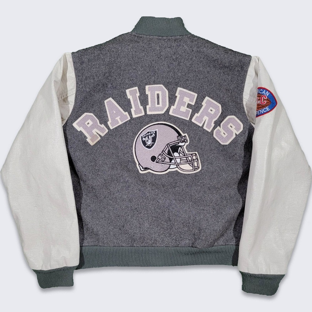 Los Angeles Raiders Vintage 80s Chalk Line Varsity Jacket